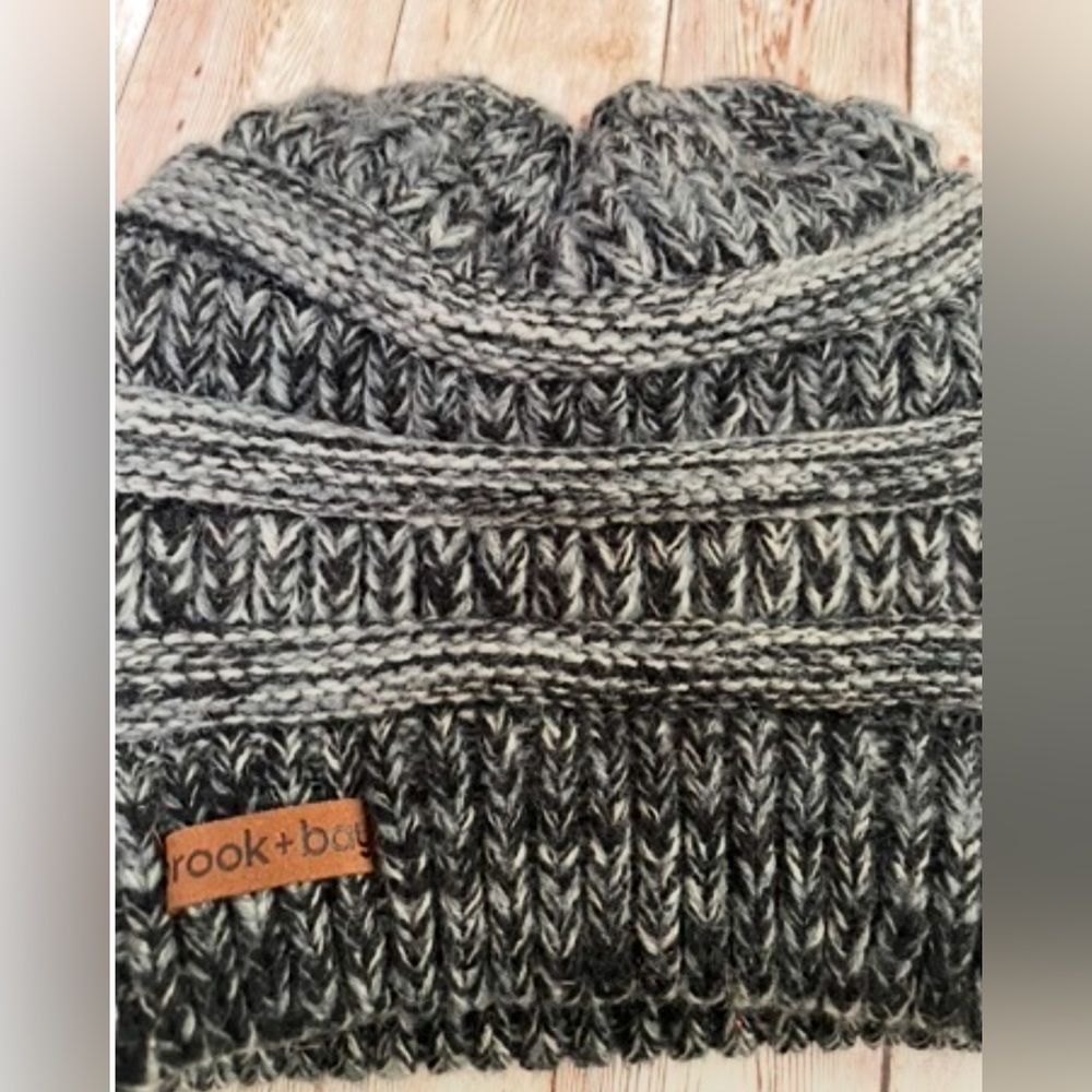 Brook + Bay Women's Adult Winter Cozy Knit Beanie Hat Gray - Picture 10 of 14